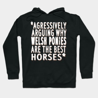 Welsh pony horse breed horse riding western saying Hoodie